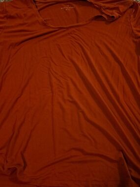 Free With Purchase! Denver Hayes Scoop Neck Tee in Rust Orange